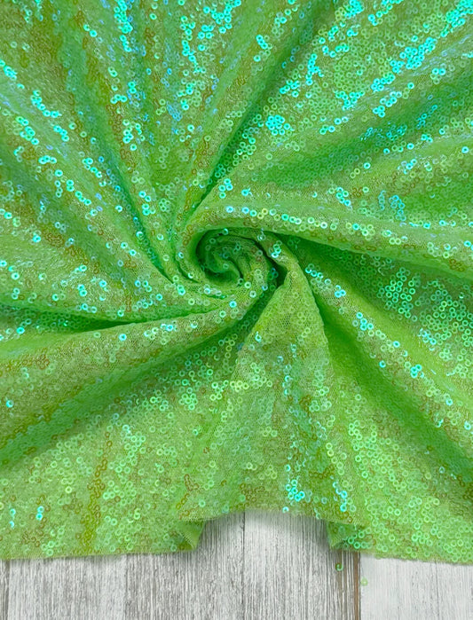 Green mesh sequin